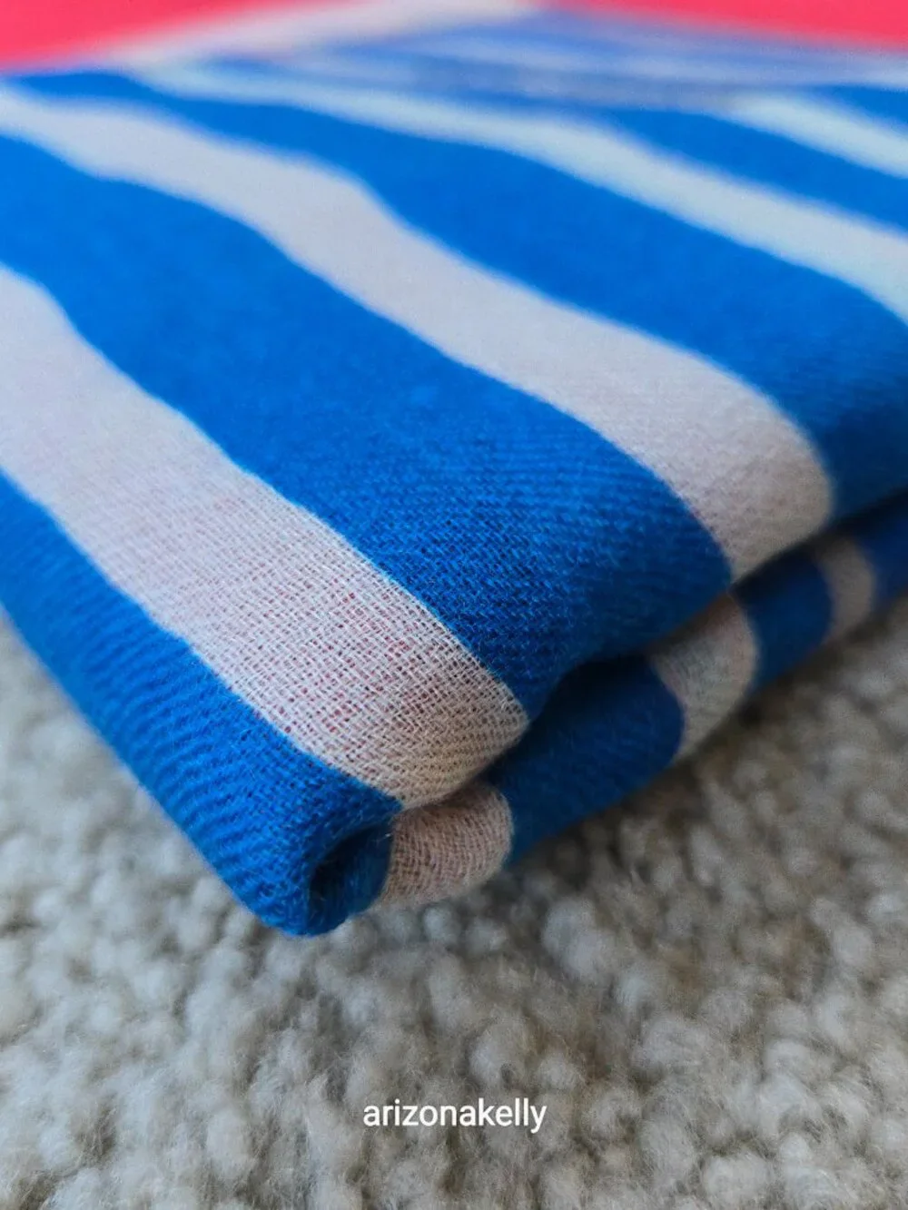 NWOT Hermès *WOOL* Charmes des Plages Normandes Beach Cabanas Scarf Stole